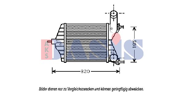 AKS DASIS Kompressoriõhu radiaator 087008N